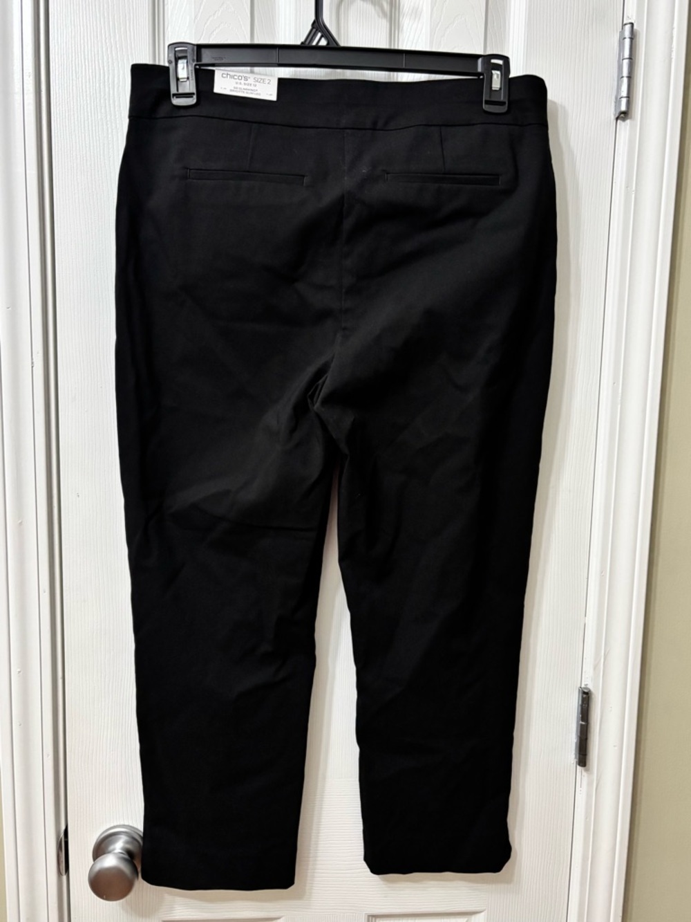 NWT Chico’s So Slimming Crop Brigitte Slim Leg Black Women’s Size 12 Chicos 2 - Picture 4 of 7